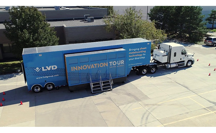 LVD Innovation Tour blue mobile showroom