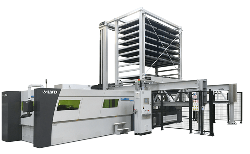 LVD Phoenix fiber laser machine with Compact Tower
