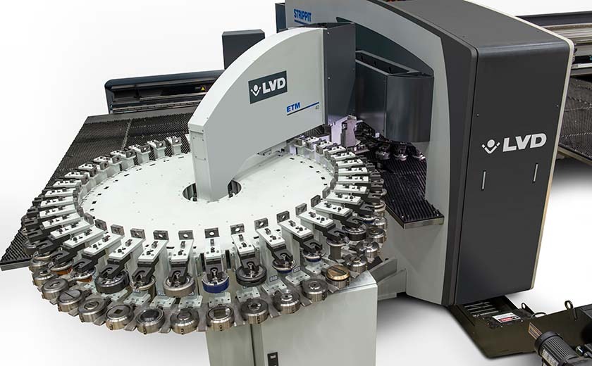 Extended tool magazine for punch press