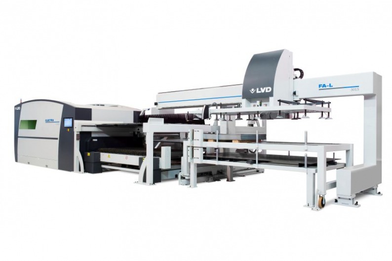 LVD automated load and unload system for laser cutting machine