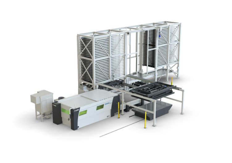 Tower automation system for laser automation