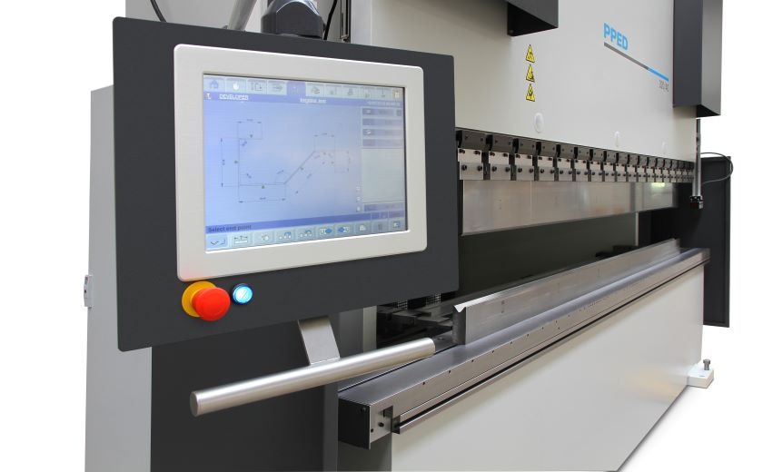 PPED press brake precision bending control screen