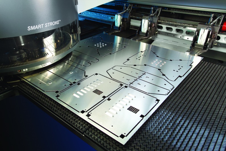 LVD Strippit ST-VT thin turret machine punching metal application