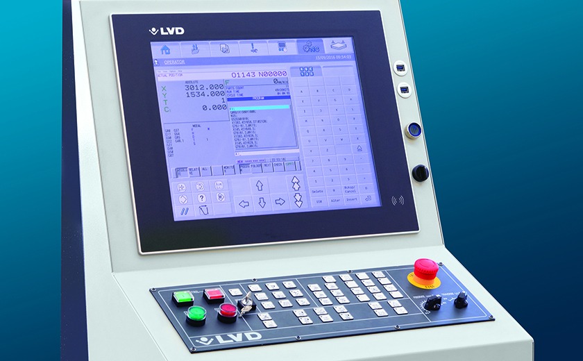 LVD Strippit VL Punch laser control screen