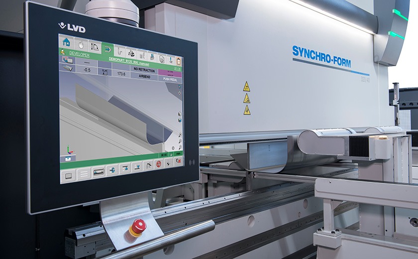 Synchro-Form press brake screen