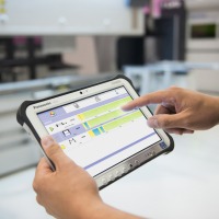 Touch i4 industrial tablet collecting data