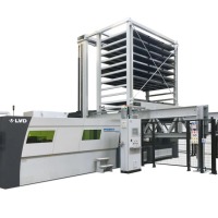 Compact tower for laser cutting machine 