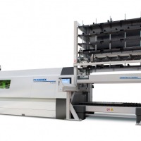 Compact tower for laser cutting machine 