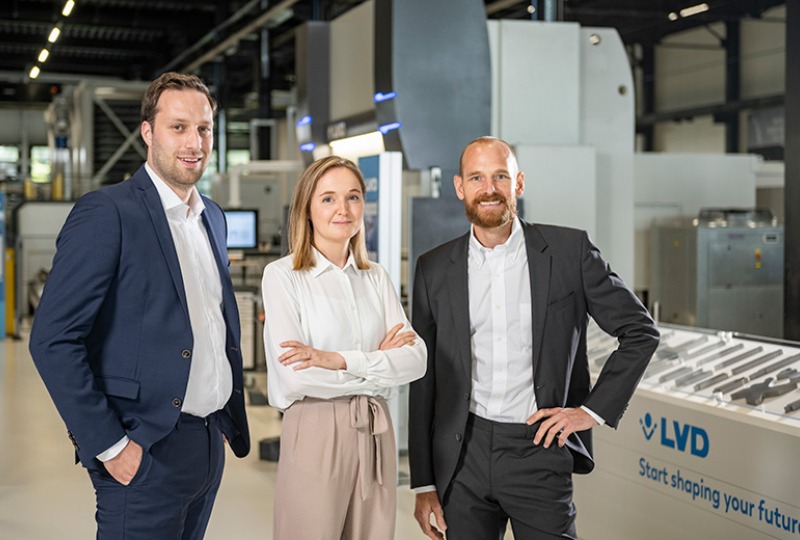 3rd generation of LVD Group: Sylvain Lefebvre, Sébastien Van Neste and Michèle Dewulf